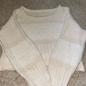 Light pink and white sweater